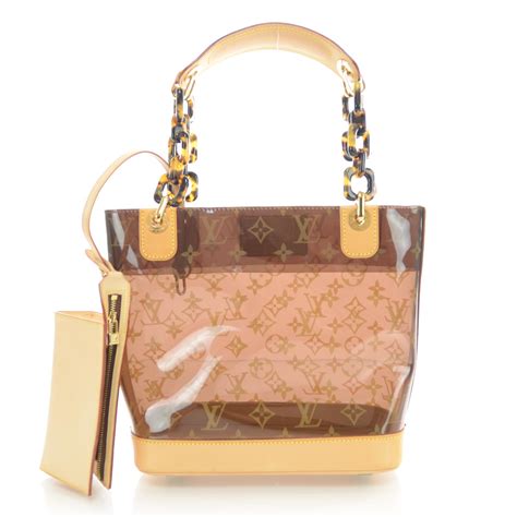 louis vuitton ambre clear tote|LOUIS VUITTON Vinyl Cabas Sac Ambre MM .